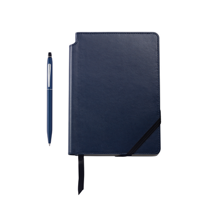 Cross Click™ Midnight Blue Ballpoint Pen with Midnight Blue Journal Set