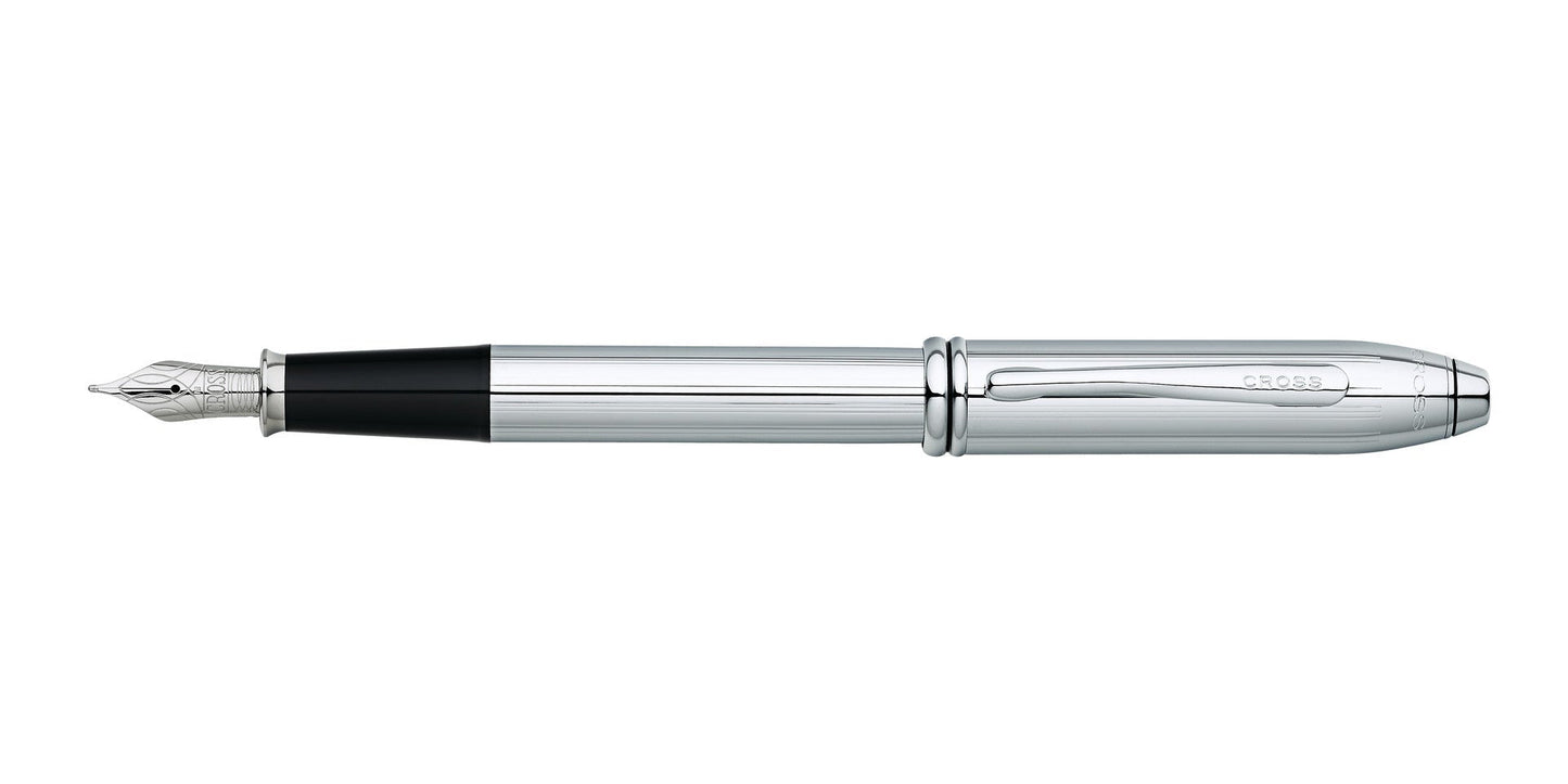 Townsend® Lustrous Chrome Fountain Pen