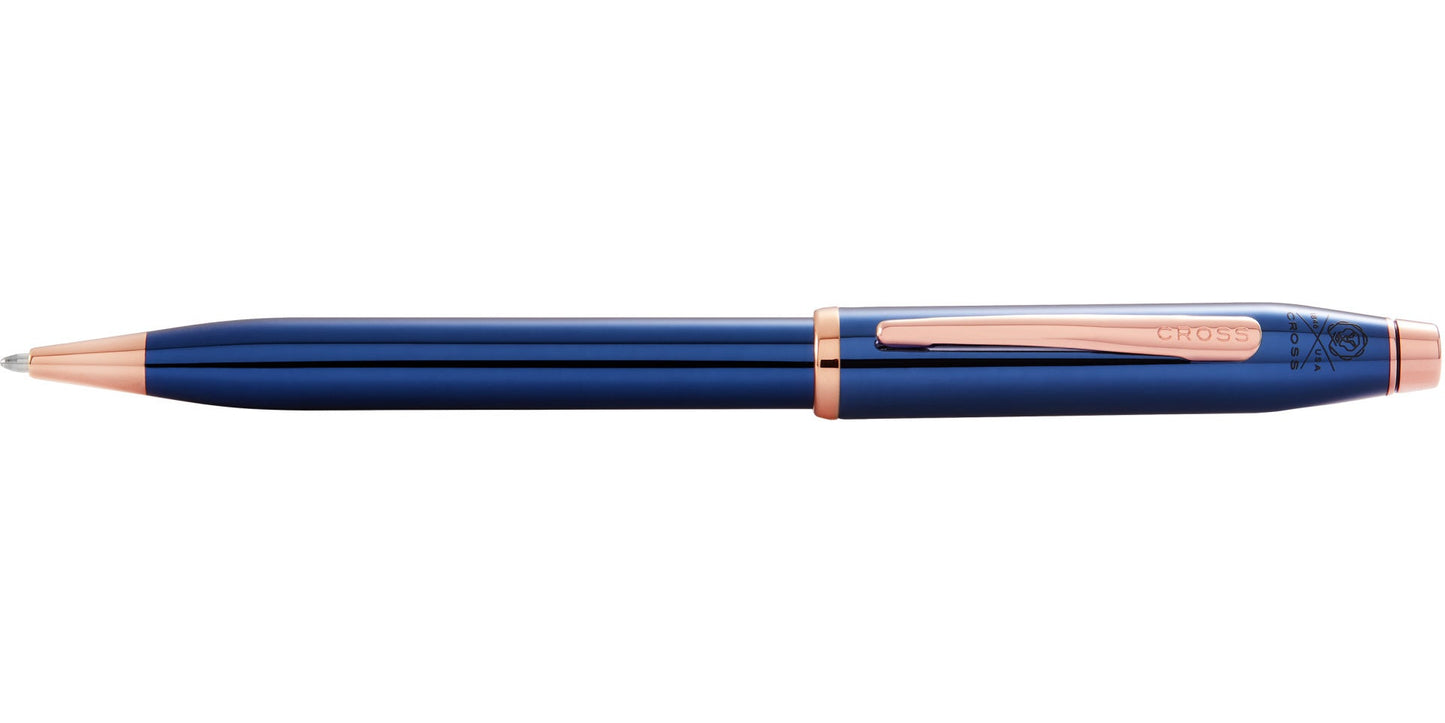 Century II Translucent Cobalt Blue Lacquer Ballpoint Pen