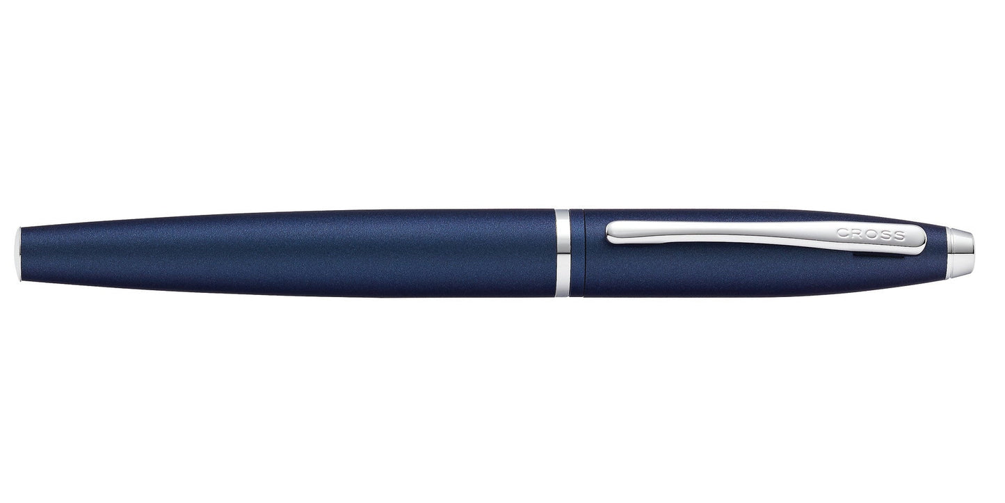 Calais Matte Metallic Midnight Blue Rollerball Pen