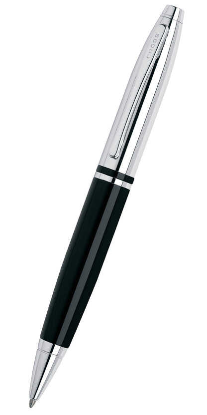 Calais Chrome & Black Lacquer Ballpoint Pen