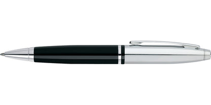 Calais Chrome & Black Lacquer Ballpoint Pen