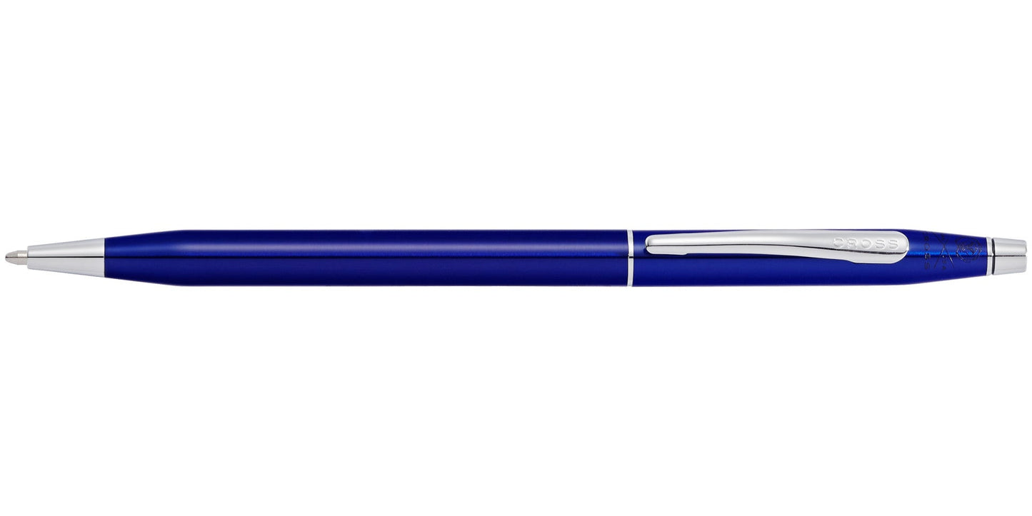 Classic Century Translucent Blue Lacquer Ballpoint Pen